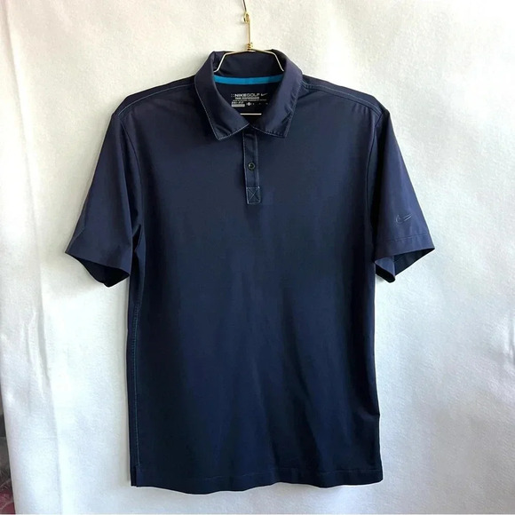 Nikegolf Tour performance Polo Size Small Dri-Fit Loose Fit Short Sleeve Blue - Picture 1 of 8
